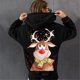 thumbnail image 2 of Sudaderas con capucha navideñas para mujer, sudaderas con capucha de manga larga a la moda con gráfico de alces bonitos, sudaderas informales Fridja FKASFK5525, 2 of 5