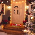 thumbnail image 5 of Alfombra de baño con renos para Navidad, elegante alfombra de bienvenida decorativa con temática navideña, suave y acogedora, antideslizante y muy absorbente, alfombra de baño de espuma viscoelástica, 5 of 5