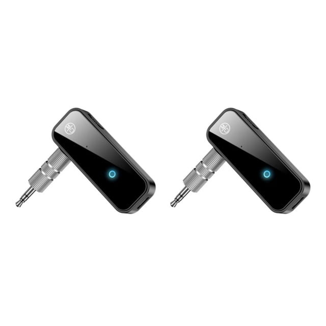 Receptor inalámbrico Bluetooth Injueey Transmisor de adaptador de coche de audio estéreo auxiliar de 3,5 mm 2piezas Tipo 1