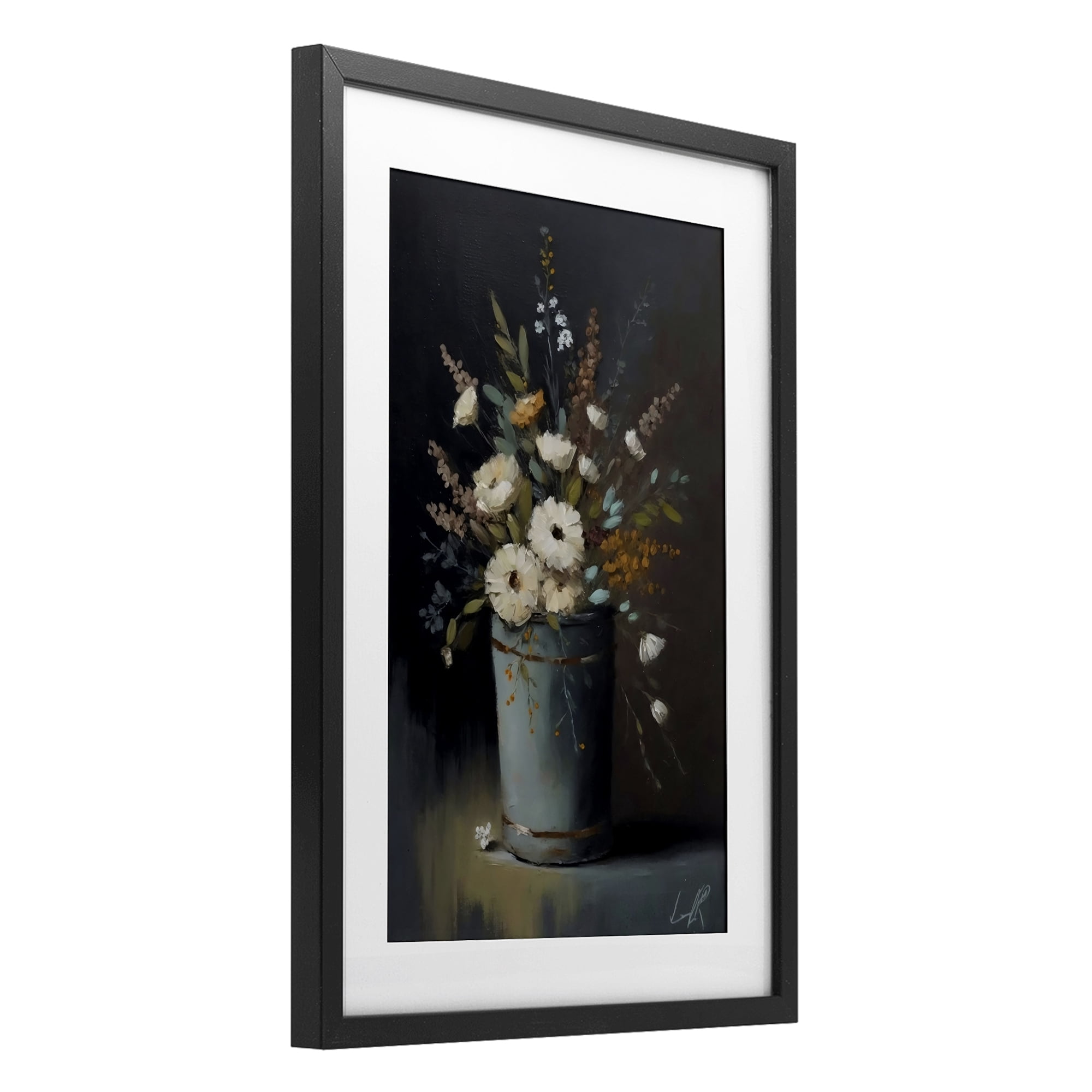 Stupell Industries Rustic Floral Bouquet Bucket Black Framed Print Under Glass, design by Creative Studio