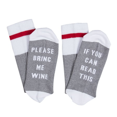 

Seyurigaoka Unisex Casual Letter Printing Socks Fashion Winter Warm Stockings
