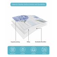 thumbnail image 5 of Quilts King Size, Hydrangea Leaves Soft Comforter Bedding Set for Bed, Blue Striped Botanical Floral Lightweight Quilted Bedspread with Pillow Cover(2 Pieces) for All Season, 96x106 Inch, 5 of 6