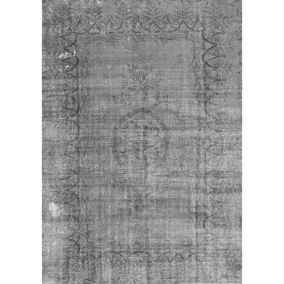 Ahgly Company Indoor Rectangle Persian Gray Traditional Area Rugs, 5' x 7'
