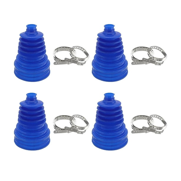 4 Uds CV Boot con 4 abrazaderas reemplazan accesorios de coche resistentes al desgaste duradero alto rendimiento fácil instalación goma Universal
