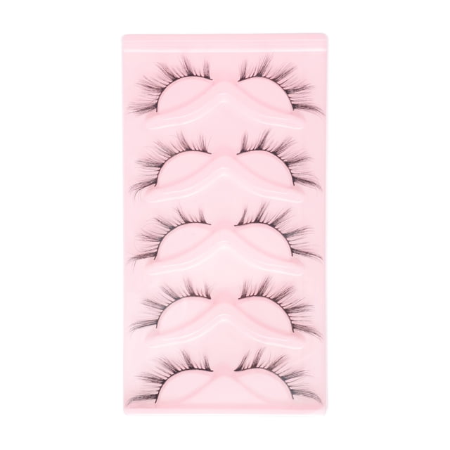 Unique Bargains 5 Pair Dense False Eyelashes for Makeup Black XX7
