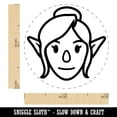 thumbnail image 2 of Elf Female Character Face Rubber Stamp for Scrapbooking Crafting Stamping - Mini 1/2 Inch, 2 of 7