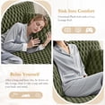 thumbnail image 6 of ATHOPE 53"W Oversized Chaise Lounge Chair Indoor, Corduroy Couch Chair with Pillows, Comfy Reading Chairs with Wide Arms, Upholstered Sleeper Sofa for Living Room, No Assembly Required, Green, 6 of 9