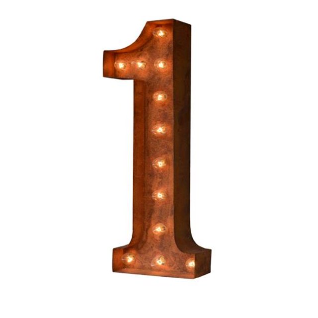 Iconics Decor td-500311 1 ft. Number 1 Icon - 12 x 4 x 4 in.