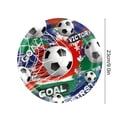 thumbnail image 2 of B 24 Pack Soccer Themed Paper Plates For Birthday Party Decoration 9 Inch, 2 of 7