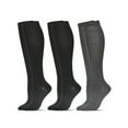 thumbnail image 2 of MeMoi Women's 3 Pairs Buttersoft Knee-High Socks - Womens - Female, 9-11, Black, 2 of 4