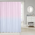 thumbnail image 2 of Manfei Boho Gradient Shower Curtain 72Wx78L, Dreamy Rainbow Bath Curtain, Pink Light Blue, 2 of 5