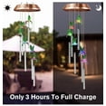 thumbnail image 6 of Lanthium Stainless Steel Solar Hummingbird Wind Chimes Long Lasting Lithium Batt, 6 of 9