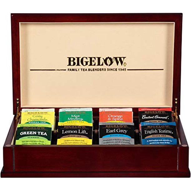 Bigelow Tea Chest, Variety Pack of Eight Flavors, Tea Bags, 64Count