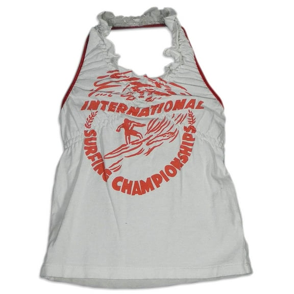 Gold Rush Outfitters - Baby Girls Halter Top 26002-6-12Months (white)