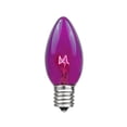thumbnail image 2 of Novelty Lights 25 Foot C9 Twinkle Outdoor Patio Christmas String Light Set, Purple, Brown Wire, 25 Bulbs, 2 of 5