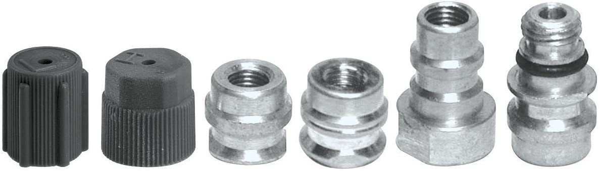A/C 90 degree 3/8 High 7/16 Low Side Adapter Fitting R12 to R134a Quick Connect