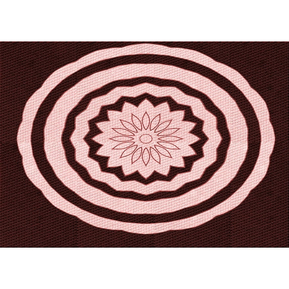 Ahgly Company Machine Washable Indoor Rectangle Transitional Dark Scarlet Red Area Rugs, 8' x 10'