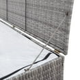 thumbnail image 5 of vidaXL Garden Storage Box Grey 120x50x60 cm Poly Rattan, 5 of 5