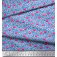 thumbnail image 3 of Soimoi Poly Georgette Fabric Leaves & Floral Artistic Decor Fabric Printed Yard 42 Inch Wide, 3 of 5