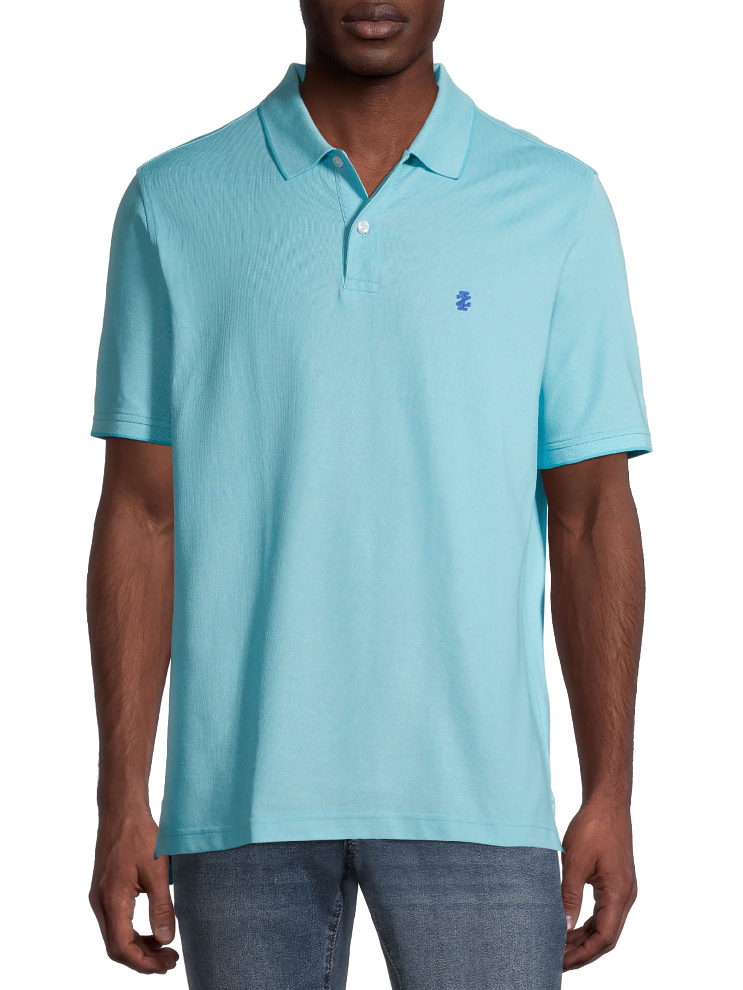 IZOD Men's Advantage Performance Comfort Stretch Solid Polo Shirt 