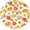 Fall Leaf Leaves, variant on Farmhouse July 4th American Flag Patriotic Star Wooden 36 Inch Christmas Tree Skirt Carpet Mat Funny Party Decor Supplies for Xmas Halloween Decorations Occasion Ornament