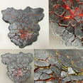 thumbnail image 2 of LED Light  Anime Model Magma Crack Figure Battle Scene Platform Base Black/Gray, 2 of 13