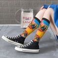 thumbnail image 6 of Knee High Socks for Men and Women, Vibrant Leopard on the Hunt Althletic Compression Socks, Support Long Tube Socks for Outdoor Sport, Calf Socks, High Stockings for Women Men, 6 of 7