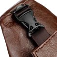 thumbnail image 4 of Stylago Leather Crossbody Sling Backpack for Women Men Vintage Leather Chest Bag Hiking Daypack Work Shopping Shoulder Purse Brown, 4 of 4