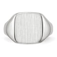 thumbnail image 4 of 14k White Gold 10.5x11.0mm Cushion Closed Back Signet Ring RS603, 4 of 5
