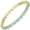 Sea blue, variant on Eternal tennis bracelet, set with round-cut cubic zirconia, gold-plated, 7 inches