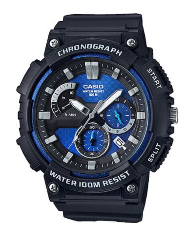 casio men's blue watch