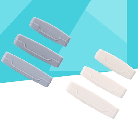 FELTECHELECTR 6Pcs Toothpaste Squeezer with Tube Roller Design for Saving Remaining Product in Gray and White