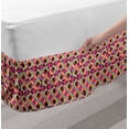 thumbnail image 2 of Geometric Bed Skirt, Colorful Abstract Modernistic Funny Pattern with Rounds and Squares, Elastic Bedskirt Dust Ruffle Wrap Around for Bedding Decor, 4 Sizes, Pastel Pink Multicolor, by Ambesonne, 2 of 2