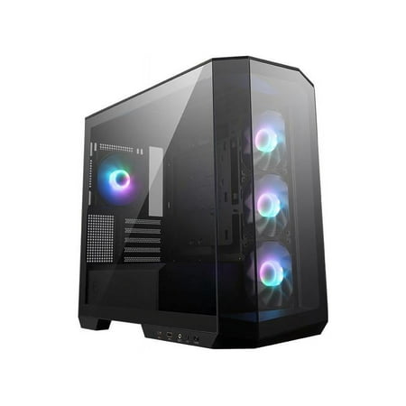 MSI MAG PANO M100R PZ Black Micro ATX Gaming Case, Support Back-Connect Motherboard, 270-degree Panoramic Display