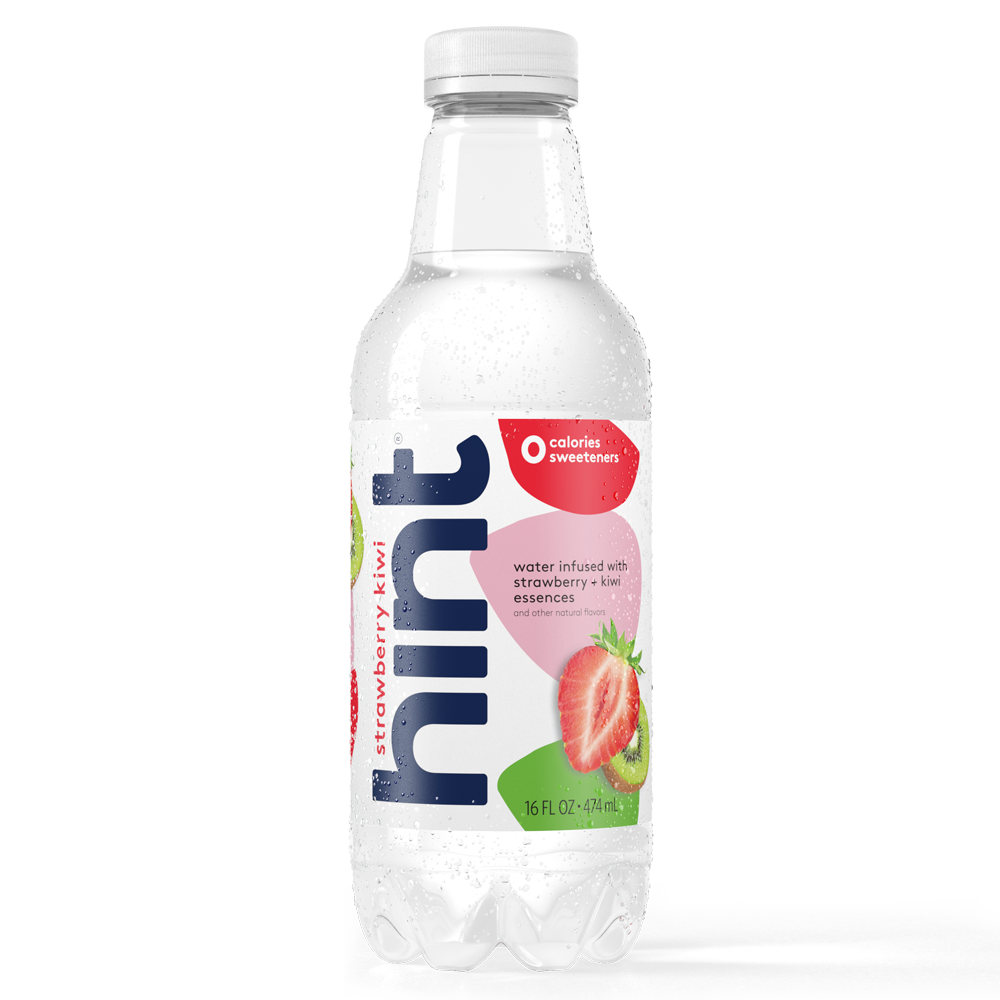 Hint Pure Water Infused Strawberry Kiwi(Pack of 12) 16 Ounce Bottles Zero Sugar Zero Calories Zero Sweeteners