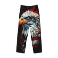 thumbnail image 2 of Vsdgher USA Bald Eagle Print Mens Pajama Pants Sleep & Lounge Pants, PJ Bottoms With elastic waistb and Pockets, 2 of 5