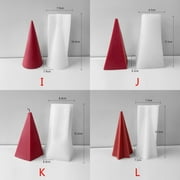 Multi-Style Geometry Resin Mold 3D-Cone Silicone Mould Art Craft Soap Gypsum Decorations