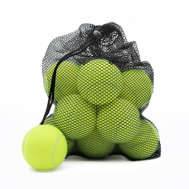 Pelotas de Tenis Magicorange Amarillo Paquete de 12 con Bolsa de Malla para Entrenamiento Avanzado