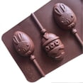 thumbnail image 2 of 6 Grids Ice Cube Silicone Molds Rabbit Mold Chocolate Candy Mold Easter Egg Molds Silicone Egg Molds, 2 of 2