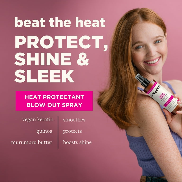 Soapbox Shield and Shine Heat Protecting Blowout Spray, 8 fl oz photo 4