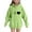 Green, variant on Spazoro Girls Hooded Sweatshirts, Love Print Fashion Soft & Comfy Long Sleeve Fall Winter Tops for Girls Black Size 7 T