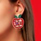 thumbnail image 3 of 2 pares de pendientes colgantes para profesora para mujer, pendientes de regreso a la escuela para regalos del día del profesor, pendientes creativos, 3 of 5