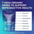 thumbnail image 2 of Pink Stork Fertility Tea for Men: Organic Supplements + Vitamins for Male Reproductive Health,  Peppermint Tea, 30 Cups, 2 of 8