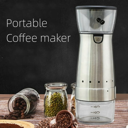 

Cre-Heaven Electric Coffee Grinder Portable Charging Automatic Coffee Bean Grinder Stainless Steel Outdoor Coffee Spice Grinder