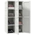 thumbnail image 1 of HOMCOM Garde-Robe Portative avec Portes et 8 Compartiments en Cubes, 1 of 10