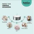 thumbnail image 4 of Bolsius Bulk White 6 Hr. Unscented Tea Lights Holiday Candles for Wedding, Dinner, Spa, Home/Party Decor , Smokeless Long Burning Dripless Tealights - 300 Pack, 4 of 6