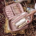 thumbnail image 2 of Wovilon Velvet Portable Large Capacity Portable Wash Bag Classical European Small Perfume Travel Storage Bag, 2 of 6