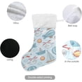 thumbnail image 3 of Christmas Stockings Plane TransportationXmas Presonalized Large Stocking Socks Set of 2 Cloud Candy Bag 18 in Holiday Gift Decor, 3 of 7
