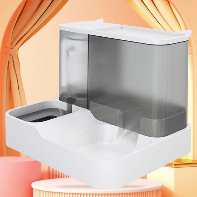 Alimentador Automático para mascotas Colco Contenedor de Tazones de comida Gris Alimentador Automático