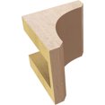 thumbnail image 6 of 4"W x 4"D x 4"H Wide Legacy Rough Cedar Woodgrain TimberThane Corbel, Primed Tan, 6 of 6